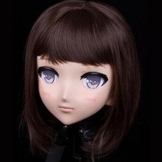(MSM-01P) Custom Crossdress Female/Girl Resin 3/4 Head Cosplay Japanese Role Play Anime Megumi Kigurumi Mask 